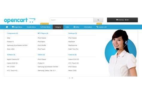 opencart mega header|Opencart .